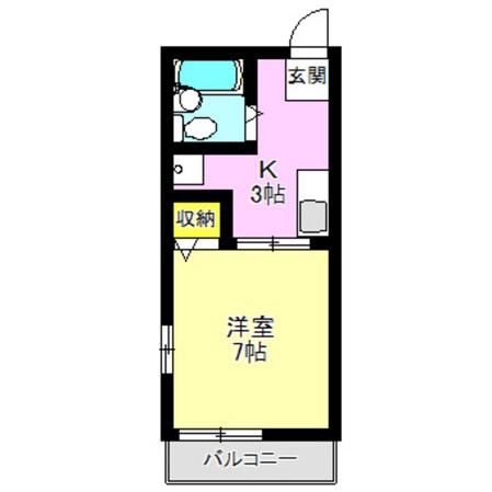 サニーハイツ（下佐野）の物件間取画像